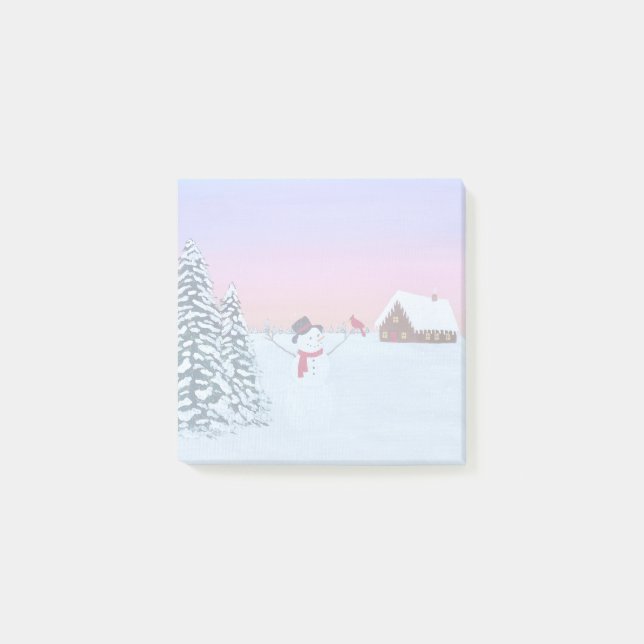 winter sunset post-it notes (Front)
