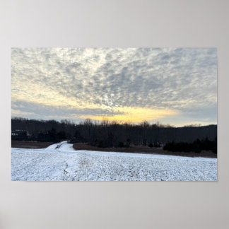 Winter Sunset Poster