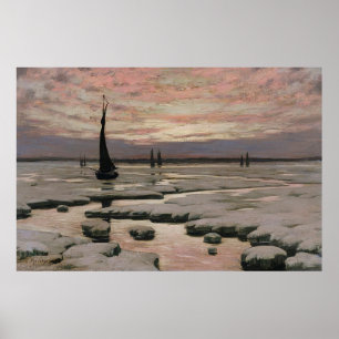 Winter Sunset Poster