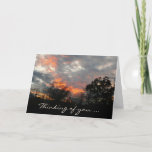 Winter Sunset Thinking of You Card