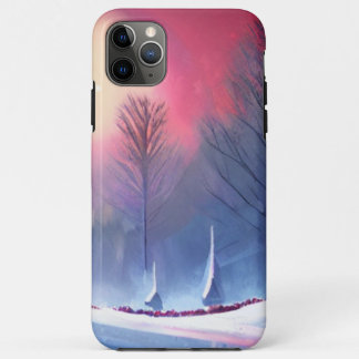 Winter Sunset with Snow-Covered Trees iPhone 11 Pro Max Case