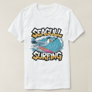 Winter Surfer Seagull, Seagull Surfing, Seagull T T-Shirt