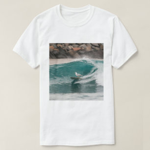 Winter Surfer Seagull, Seagull Surfing, Seagull T T-Shirt