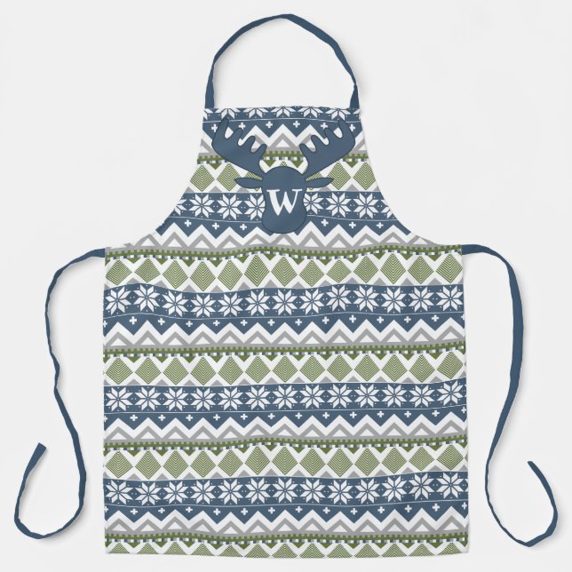 Winter Sweater All-Over Print Apron (Front)