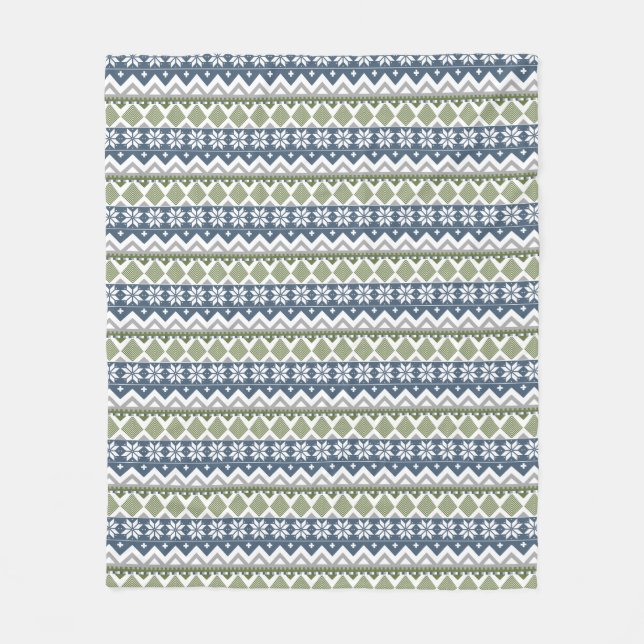 Winter Sweater Fleece Blanket (Front)