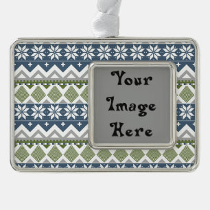 Winter Sweater Frame Ornament