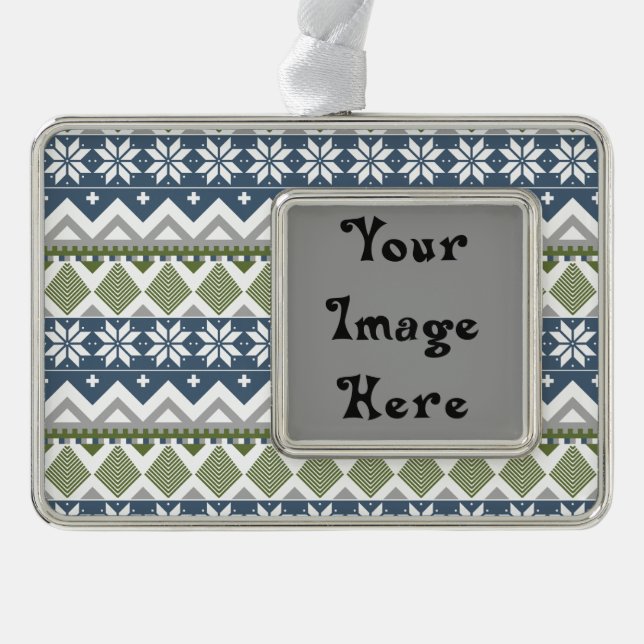 Winter Sweater Frame Ornament (Front)