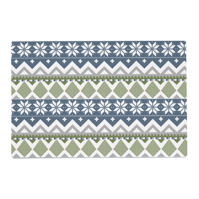 Winter Sweater Laminated Place Mat (Front)