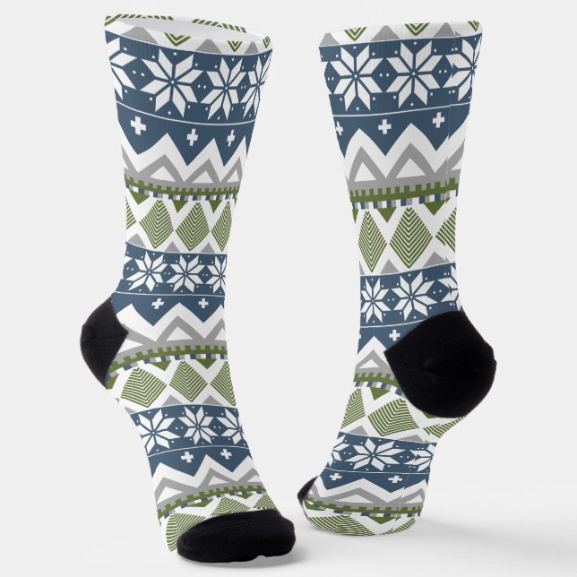 Winter Sweater Socks (Angled)