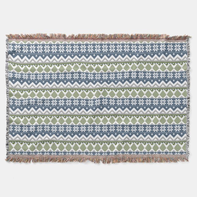 Winter Sweater Throw Blanket (Front)