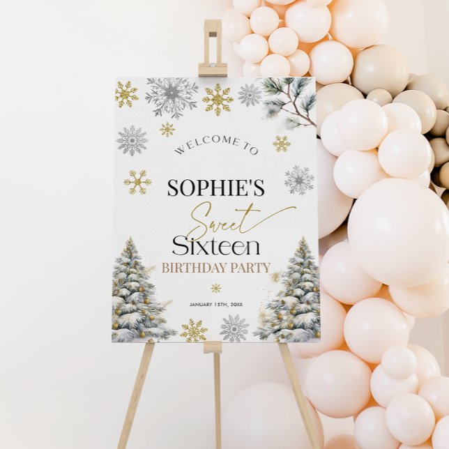 Winter Sweet Sixteen Welcome sign (Creator Uploaded)