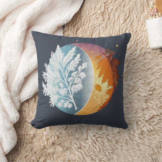 Winter Syncope Throw Pillow (Blanket)