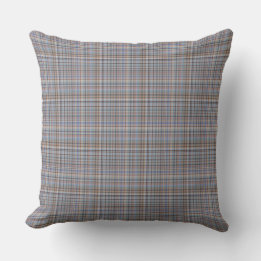 Winter Tartan Throw Pillow