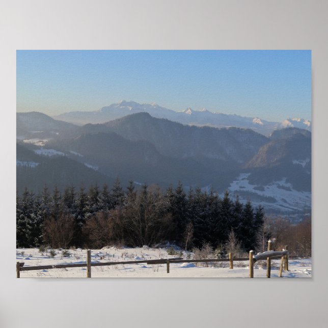 Winter Tatras view from Beskid Sądecki Poster (Front)