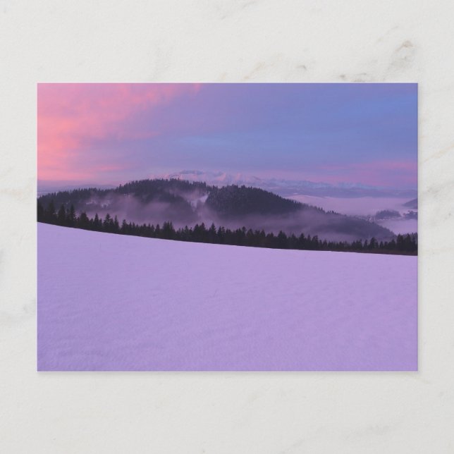 Winter Tatras view Postcard (Front)