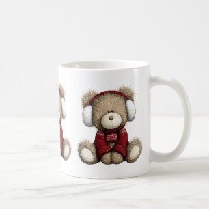 Winter Teddy Bear Coffee Mug