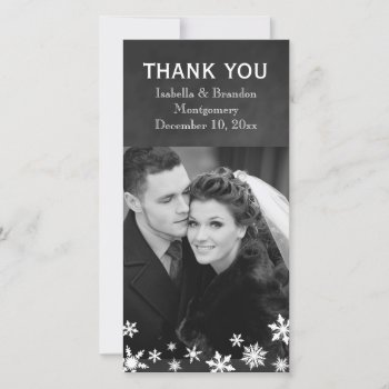 Winter Thank You Card Time To Drink Champagne by prettyfancyinvites at Zazzle