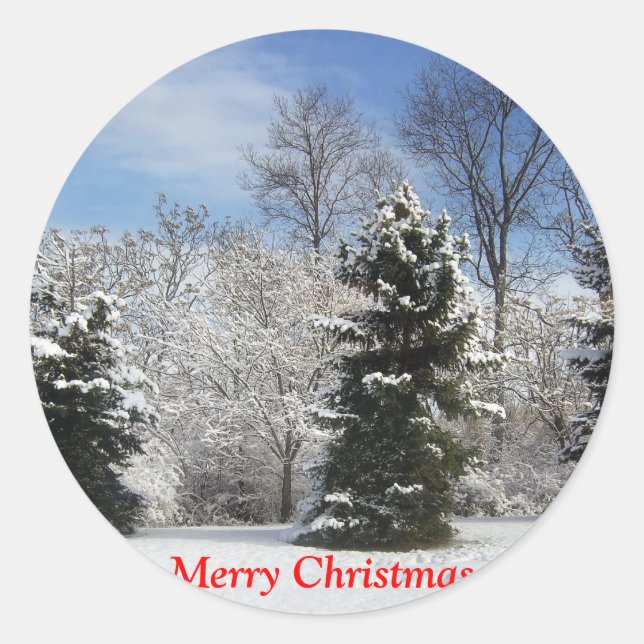 Winter - The three tenors Classic Round Sticker (Front)