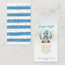 Winter Theme Baby Shower Diaper Raffle Ticket Enclosure Card