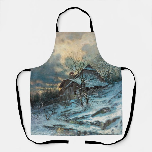 Winter Theme by Angyal Vojtech Apron (Front)