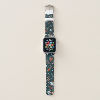 Winter theme pattern apple watch band