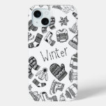 Winter theme pattern outline iPhone / iPad case