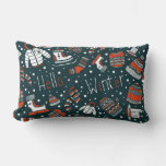 Winter theme pattern Throw Pillow