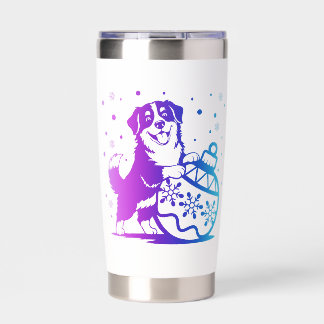 Winter-themed insulated tumbler