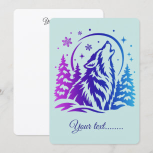 Winter-themed invitation