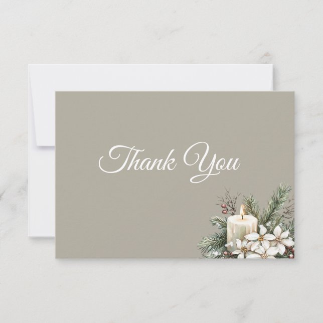Winter themed Thank You Card (Front)