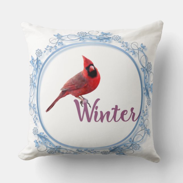Winter  throw pillow (Front)