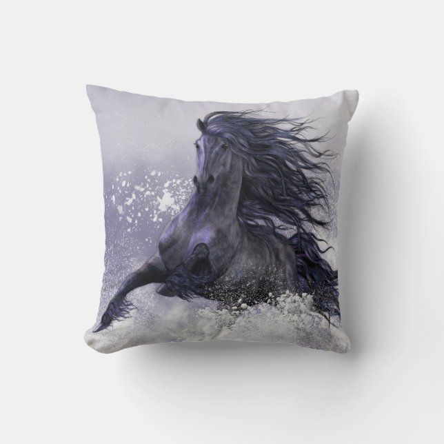 Winter Thunder Designer Pillow (Front)
