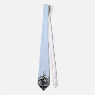 Winter Tie Snow Forest Wonderland Holiday Tie