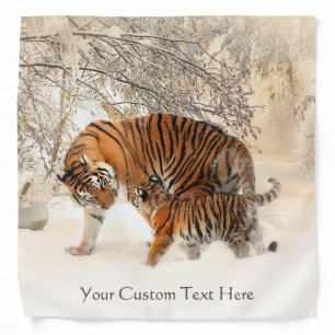 Winter Tigers custom bandana