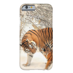 Winter Tigers custom monogram cases