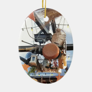 Winter Time Ceramic Ornament