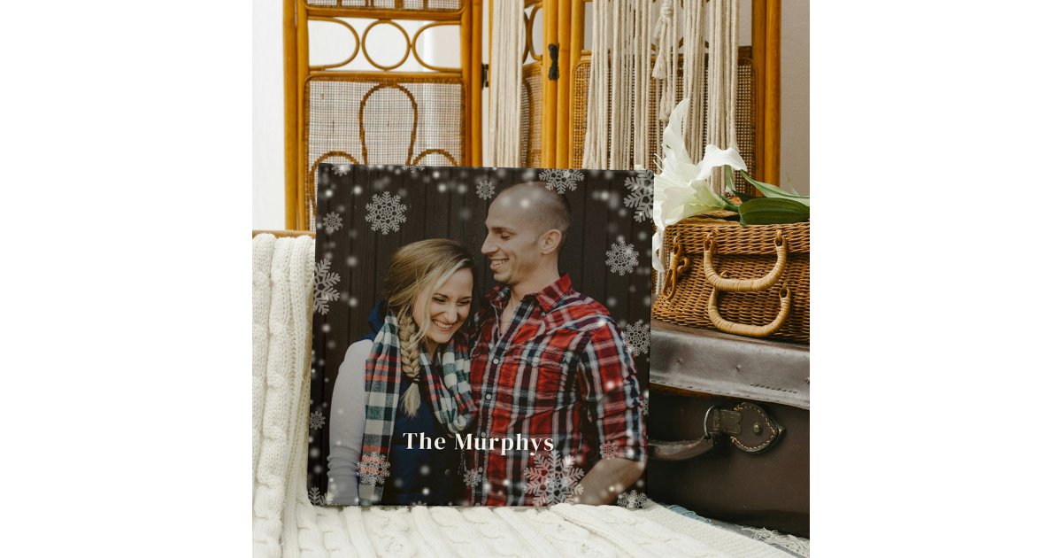 Winter Time Custom Photo Wrapped Canvas Zazzle