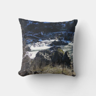 Winter time in Hayfork, California... Throw Pillow