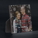 Winter Time Personalized Photo Desktop Plaque<br><div class="desc">Simply personalize with your text and photo(s) and create a one-of-a-kind gift for yourself or someone you love! Background color can be changed to any color of your choice!</div>