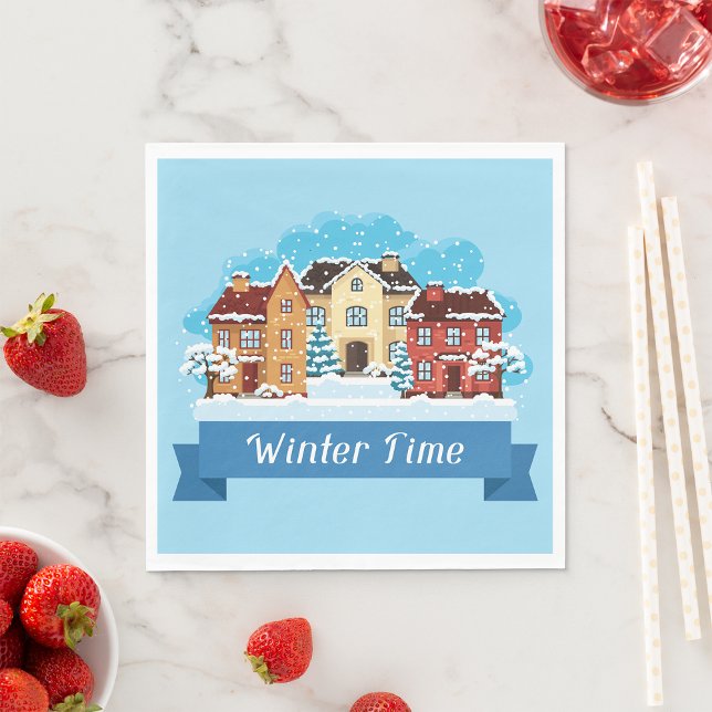 Winter Time Snowing Napkins (Creator Uploaded)