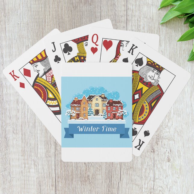 Winter Time Snowing Poker Cards (Creator Uploaded)
