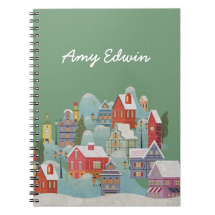 Winter Town Christmas Notebook