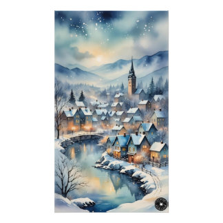 Winter Town Print