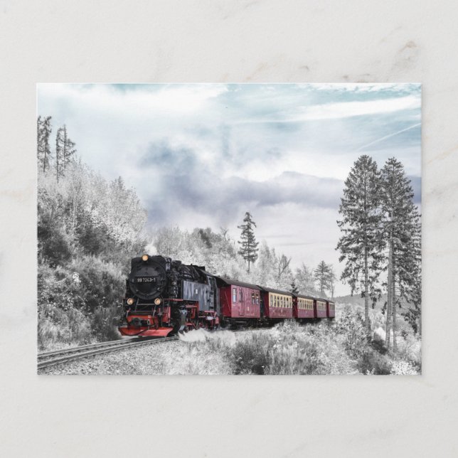winter train postcard (Front)
