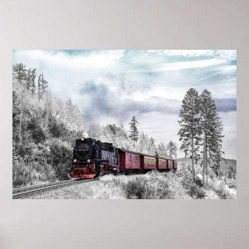 winter train poster