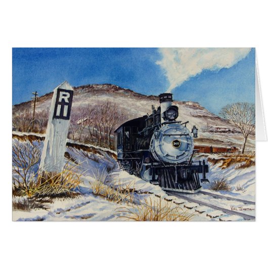 Winter Train Scene Cards (Front Horizontal)