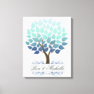 Winter Tree -50 Signature Canvas Guest Book