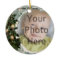 Winter Tree and Candles Photo Christmas Ornament