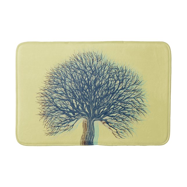 Winter Tree Bath Mat (Front)
