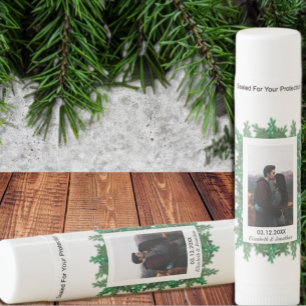 Winter Tree Branches Photo Wedding Lip Balm